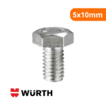 Parafuso Sextavada Rosca Total Grossa 5.8 Din933 5x10mm 1 Unidade - Wurth - Imagem 2