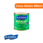 Esmalte Eucalux Seca Rápido Brilhante Cinza Médio 900ml - Eucatex - Imagem 2