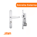 Fechadura Inoxidável Alavanca Estreita Externa 601-602/03 - Stam - Imagem 2