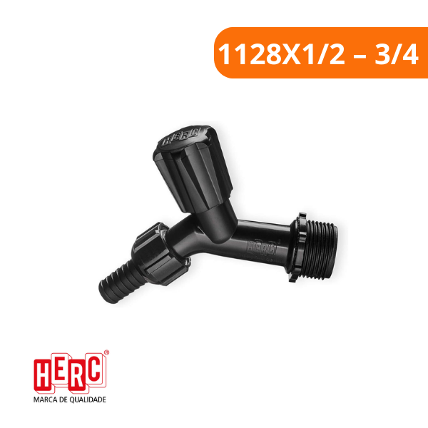 15349912008-torneira-plastica-jardim-1128x12-34-herc-campo-limpo.png Torneira Plástica Jardim Preta 1128X1/2 – 3/4 - Herc - Imagem 2