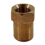 Bucha De Latão Redução 3/4X1/2 Longa Amarela - Metais Rei