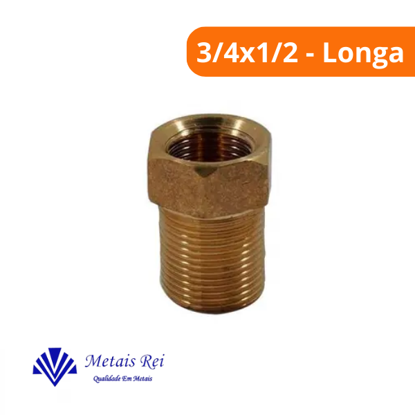 15349914971-bucha-de-latao-reducao-34x12-longa-amarela-metais-rei-campo-limpo.png Bucha De Latão Redução 3/4X1/2 Longa Amarela - Metais Rei - Imagem 2