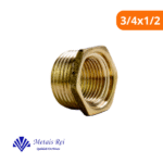 Bucha De Latão De Redução Amarela  3/4X1/2 - Metais Rei - Imagem 2