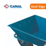 Carrinho de Mão Cor Azul Giga com Pneu - Canal - Imagem 2