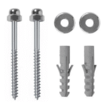 Kit Para Bacia Parafuso Latão De Fixação Bucha 8 - Stoc