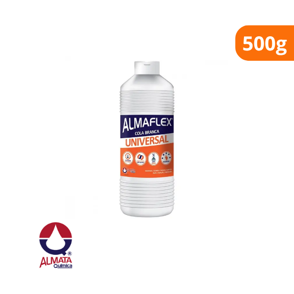 15350720754-cola-branca-almaflex-universac-pva-500g-almata-campo-limpo.png Cola Branca Almaflex Universal Pva 500g - Almata - Imagem 2