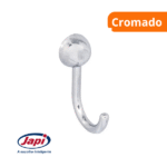 Cabide Simples Kit Samba Cromado - Japi - Imagem 2