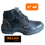 Bota de Segurança Couro Vaqueta Preto Nº44 - Dellani - Imagem 2