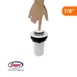 Válvula Pratika Cobertura Total Inox Branco 7/8” - Japi - Imagem 2