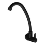 Torneira Plástica Bm Para Pia De Cozinha Parede Preta SHK DN15 - Japi