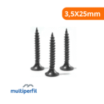 Parafuso Ponta Agulha Para Drywall - (GN25) - 3,5X25mm Caixa Com 1000 - Multiperfil