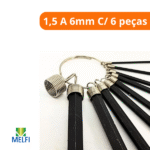 Chave Allen JG 1,5 A 6mm Com 6 peças - Brasfort - Imagem 2