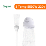 Chuveiro Ducha Linea Branco 3 Temp 5500W 220v - Zagonel - Imagem 2