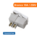 Módulo De Interruptor Simples Baixo Branco 10A / 250V - Tramontina - Imagem 2