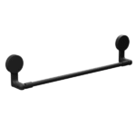 Porta Toalha Com Adesivo Preto Fosco - Astra