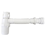 Sifão Sanfonado Universal Copo Branco - Astra