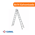 Escada Extensiva 8x14 Galvanizada - Canal - Imagem 2