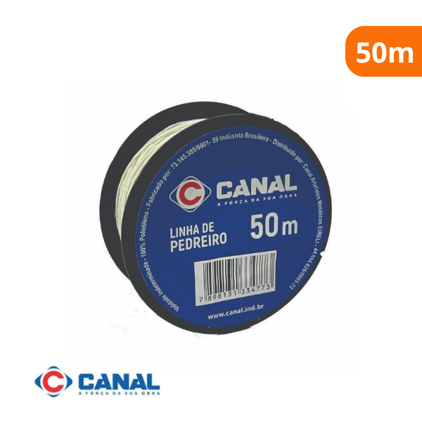 15354384390-linha-para-pedreiro-50m-canal-campo-limpo.png Linha Para Pedreiro 50m - Canal - Imagem 2