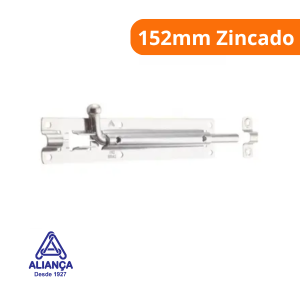 15355236799-fecho-pedrez-fiord-81128-152mm-zincado-alianca-itu.png Fecho Pedrez Fio/Rd 81128 152mm Zincado - Aliança - Imagem 2