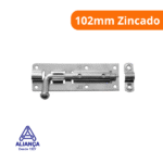 Fecho Pedrez Fio/Rd 81128 102mm Zincado - Aliança - Imagem 2