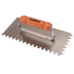 Desempenadeira  De Aço Dentada 12,5x25,5cm - Compel