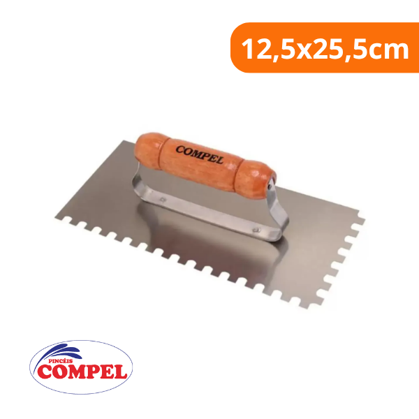 15355260333-desempenadeira-de-aco-dentada-12-5x25-5-compel-itu.png Desempenadeira De Aço Dentada 12,5x25,5cm - Compel - Imagem 2