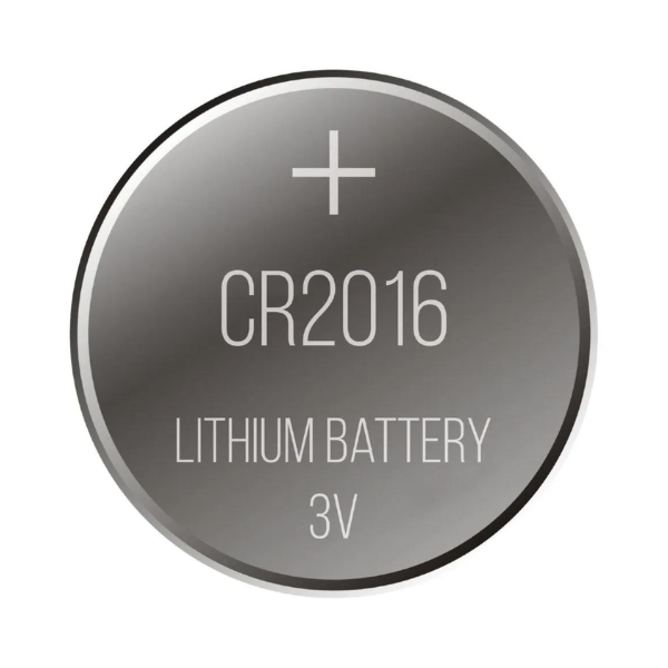 15355472516-bateria-lithium-botao-3v-cr2016-1-unidade.png Pilha Bateria Botão 3V Lítio CR 2016 (1 Unidade) - Imagem 1