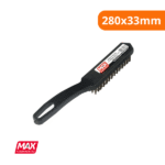Escova De Aço 4 Fileiras Pvc Com cabo 280x33mm - Max 4 - Imagem 2