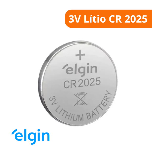 15355579614-pilha-bateria-botao-3v-litio-cr-2025-1-unidade-elgin-itu.png Pilha Bateria Botão 3V Lítio CR 2025 (1 Unidade) - Elgin - Imagem 2