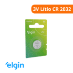 Pilha Bateria Botão 3V Litio CR 2032 (1 Unidade) - Elgin - Imagem 2