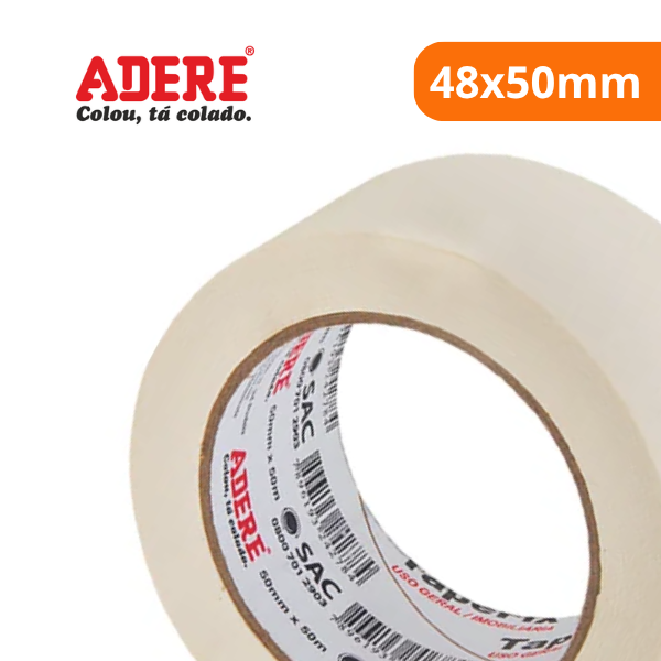 15355584754-fita-crepe-tapefix-48x50mm-adere-itu.png Fita Crepe Tapefix 48x50mm - Adere - Imagem 2