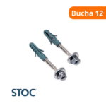 Kit Para Bacia Parafuso Latão De Fixação Bucha 12 - Stoc - Imagem 2