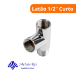 Junção Y Filtro 1/2 Latão Cromado - Metais Rei - Imagem 2