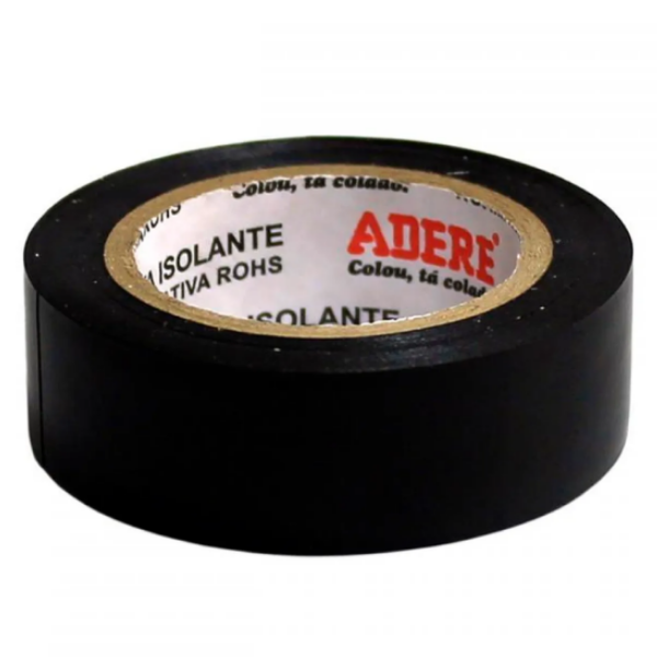 15356321528-fita-isolante-10m-preta-adere-jundiai.png Fita Isolante 10m Preta - Adere - Imagem 2