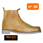 Bota Couro Látego Vaqueta Elástico Coberto Nº38 - Dellani - Imagem 2
