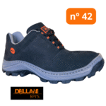 Tênis De Segurança Nobuck Preto Com Bico PVC Nº42 - Dellani - Imagem 2