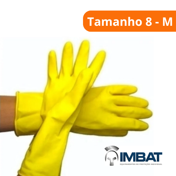 15356736197-luva-de-latex-forrada-amarela-tamanho-8-m-imbat-campinas.png Luva De Látex Forrada Amarela Tamanho 8 / M - Imbat - Imagem 3
