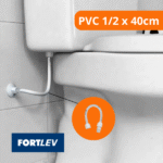 Engate Flexível PVC 1/2 x 40cm - Fortlev - Imagem 2