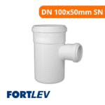 Tê de Redução Esgoto DN 100X50mm SN - Fortlev - Imagem 3