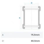 Luva De Correr Com Anel Para Tubo De Esgoto DN 50mm - Fortlev - Imagem 4