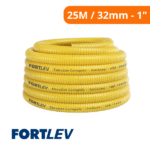 Eletroduto Conduíte Corrugado Flexível Amarelo 32mmX25m - Fortlev - Imagem 2