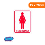 Placa Look 15 x 20cm (Sanitário feminino) - Look - Imagem 2