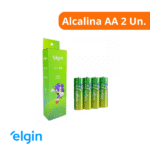 Pilha Alcalina AA Pequena 2 Unidades - Elgin - Imagem 2