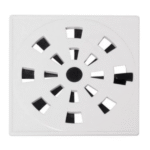 Grelha Rotativa Quadrada Branca 10,2x10,2cm - Astra