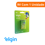 Pilha Alcalina Bateria 9V Com 1 Unidade 82158 - Elgin - Imagem 2
