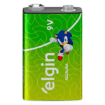 Pilha Alcalina Bateria 9V Com 1 Unidade 82158 - Elgin