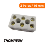 Conector Porcelana 3 Polos / 16 mm (Unidade) - Thompson - Imagem 2