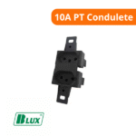 Tomada Dupla 10A Preta Condulete - Blux - Imagem 2