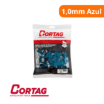 Espaçador Nivelador 1,0mm Azul Eco (Pacote Com 50 Unidades) - Cortag - Imagem 2