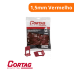 Espaçador Nivelador Slim 1,5mm Vermelho (Pacote Com 100 Unidades) - Cortag